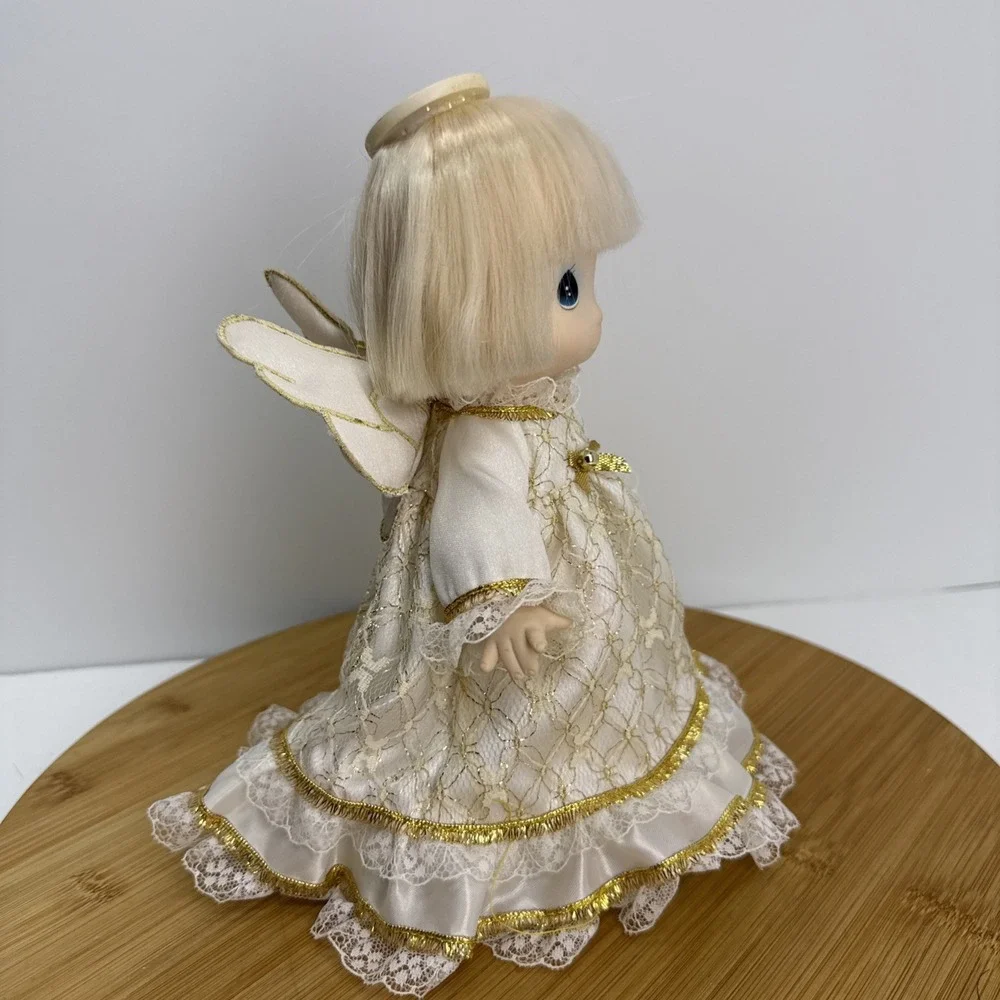 Vintage Enesco Precious Moments Angel Doll Christmas Tree Topper Holiday 1990